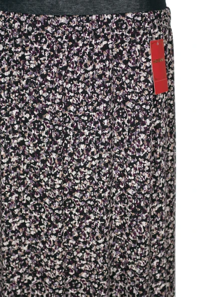 Hesna Kadın Betül 8 Parça Lastikli Astarsız Siyah Etek Desen 50 - 2