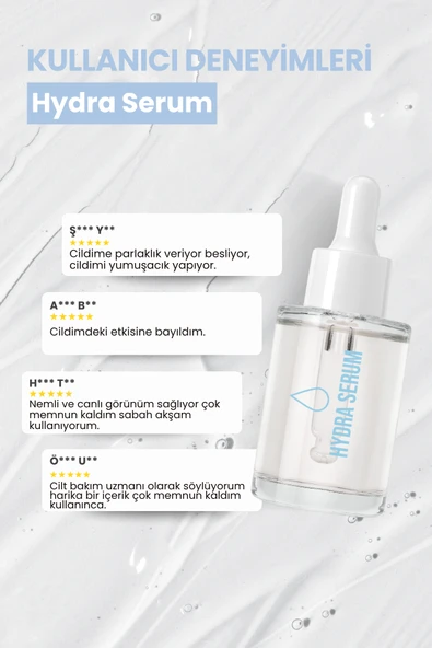 Hydra Yüz Serumu | Yoğun Nem & Pürüzsüzlük – Ectoin & Hyaluronik Asit İçerikli - 4