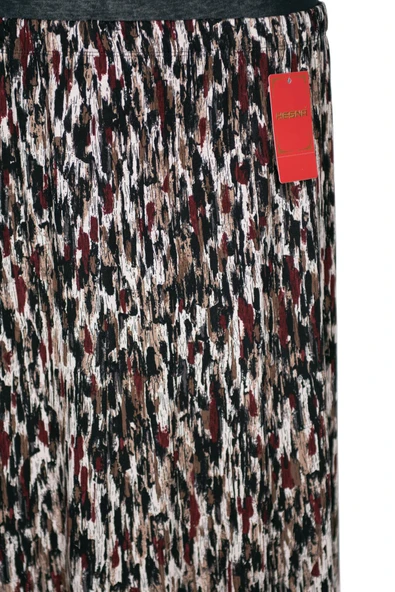 Hesna Kadın Betül 8 Parça Lastikli Astarsız Siyah Etek Desen 53 - Resim 2