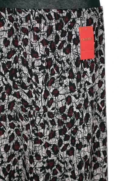 Hesna Kadın Betül 8 Parça Lastikli Astarsız Siyah Etek Desen 51 - 2