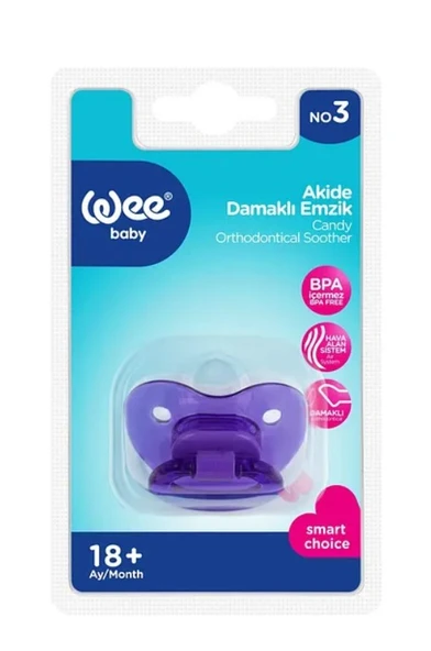 Wee Baby Akide Damaklı Emzik No:3 -  MOR - 2