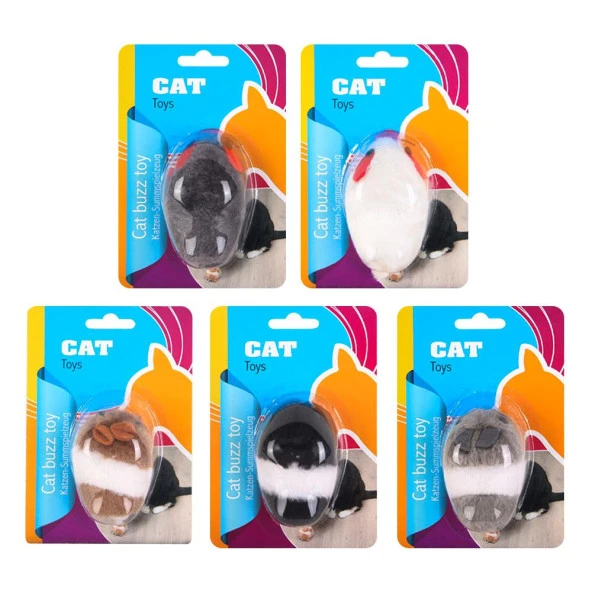 Eastland Titreyen Peluş Fare Kedi Oyuncağı 10 Cm