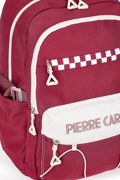 Pierre Cardin Okul Sırt Çantası Kırmızı PC.07PCT183.KRZ - Resim 4