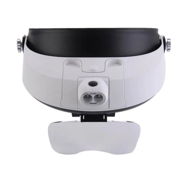 5 Mercekli Çok Fonksiyonlu Başlık Tip Işıklı Büyüteç Mg-81001-G - 3