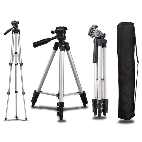 3 Yönlü Profesyonel Süper Kalite 157 CM Tripod - 4