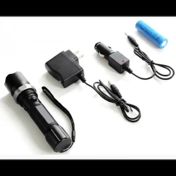 Zoomlu Şarjlı El Feneri  F61873 - 3