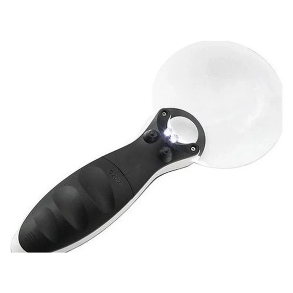 Kontrolü Için 10X 20X 2 Led Işıklı El Büyüteç - 4