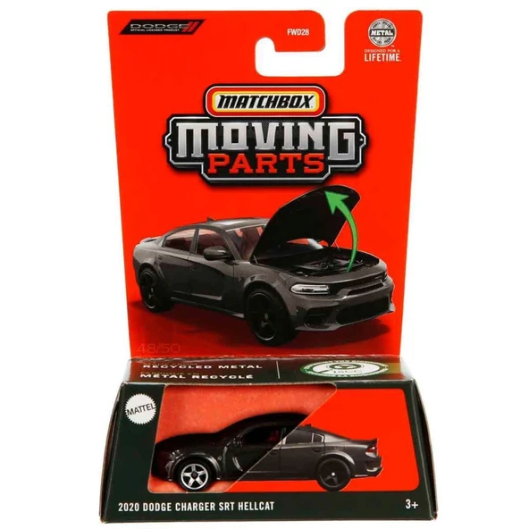 Matchbox 2025 1:64 Arabalar 2020 DODGE CHARGER SRT HELLCAT JBW83 - 2
