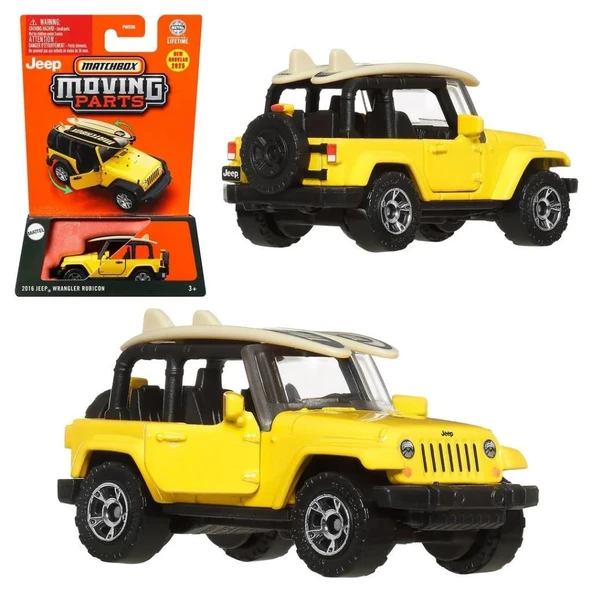 Matchbox 2025 1:64 Arabalar 2016 JEEP WRANGLER RUBICON JBW74