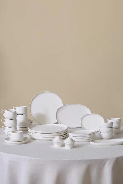 Stream Bone Hole 34 Parça 6 Kişilik Kahvaltı Takımı ürün görseli 1