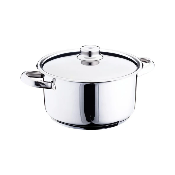 GÜLSAN MEGA DERİN ÇELİK TENCERE 20CM - Resim 2