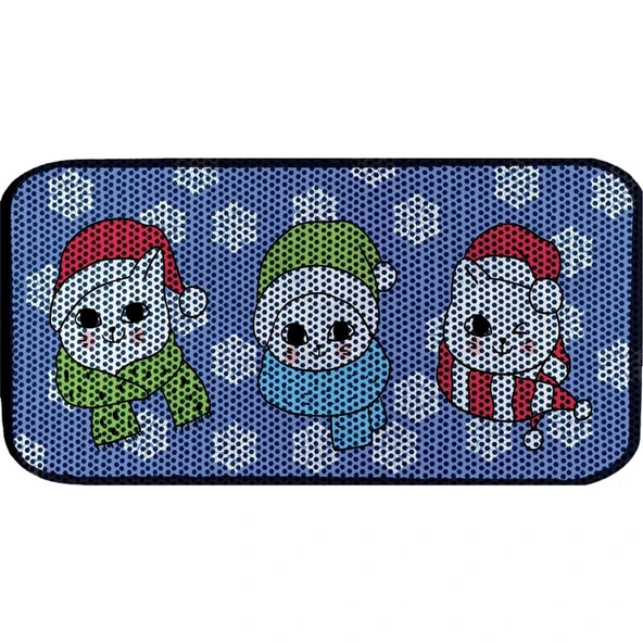 Aktunç Elekli Tuvalet Desenli Önü Kedi Kumu Paspası 60X120 cm DESEN 2 - 4