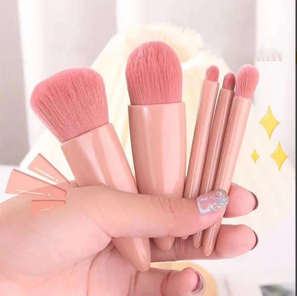 Aynalı Makyaj Fırçası Seti - Resim 2