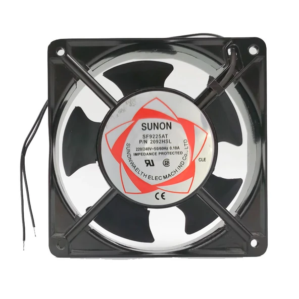 220v 9 cm metal fan 9x9x2.5cm 220v metal kasa soğutucu fan - Resim 4