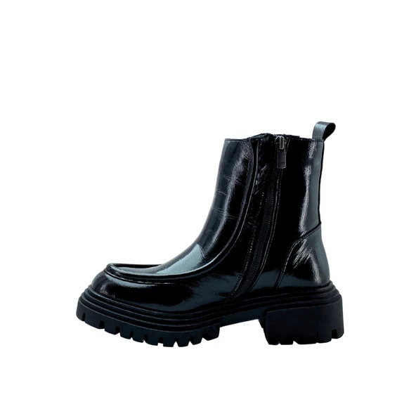 Albini  26104152R Hakiki  Rugan Deri Kadın Bot - Resim 4