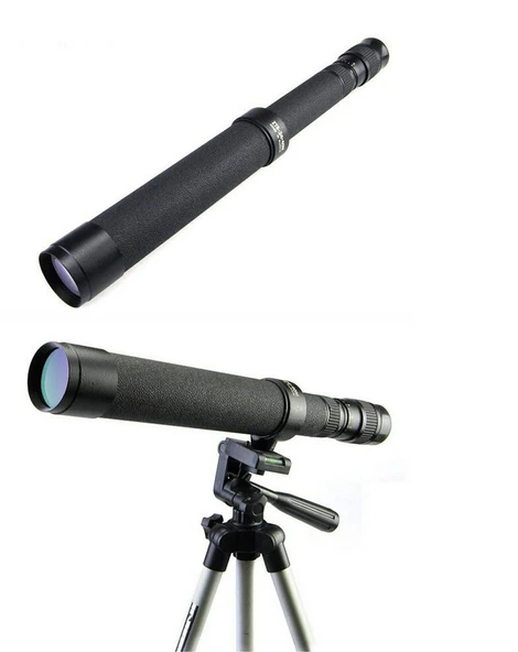 Baigish Zt8-24X40 Rus Model  Zoomlu Deri Çantalı Tripot Bağlanan Tekli Dürbün - 3