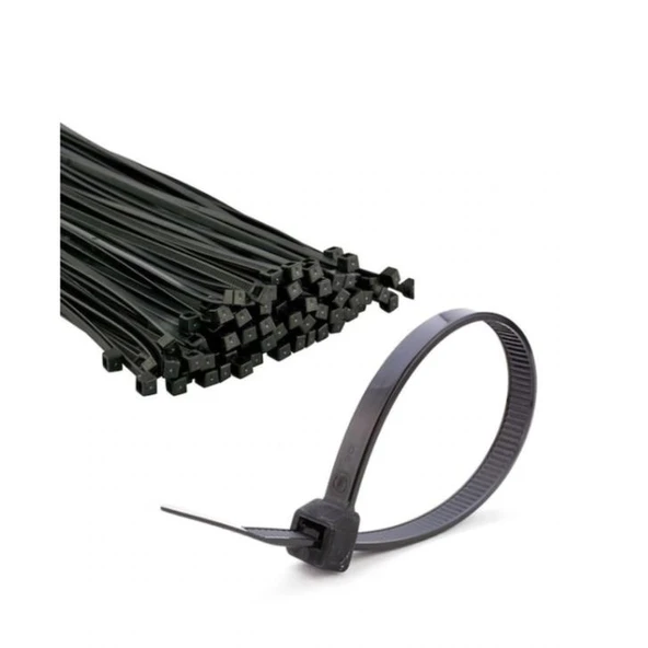 Tork Kablo Bağı Cırt Kelepçe 3.5x140 Siyah 100 Lü