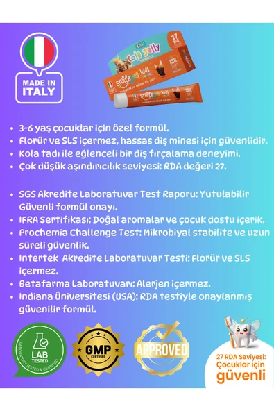 Smileyes Diş Macunu 3-6 Yaş Cola Jelly 50 ml - Resim 4