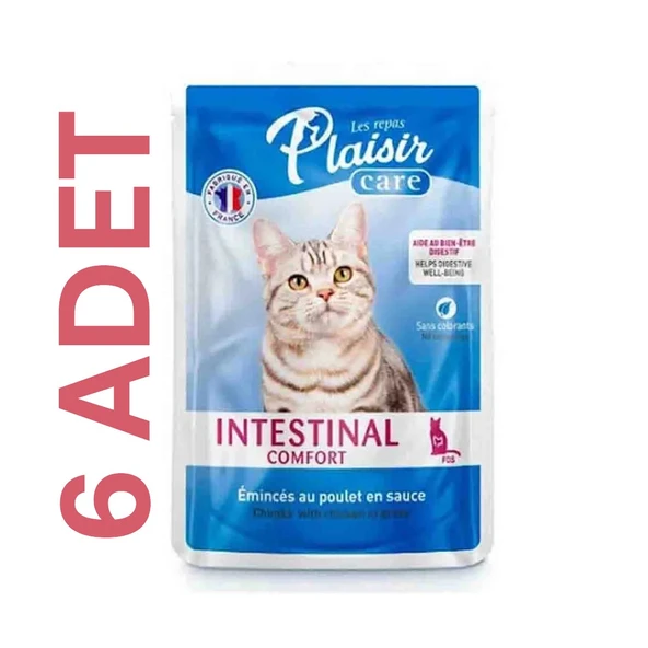 Plaisir Care Intestinal Comfort Sos İçinde Tavuklu Yetişkin Kedi Konservesi 85 gr(6ADET) - 3