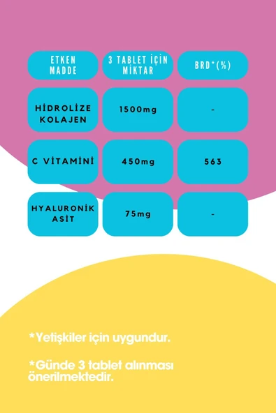 LİFE İN HİDROLİZE KOLAJEN TABLET,  SAF VE DOĞAL YÜKSEK BİYOAKTİF ÇİFT HİDROLİZE KOLAJEN - Resim 3