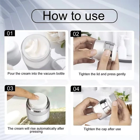 Hava Almayan Losyon Kavanozu 50 Ml - Resim 4