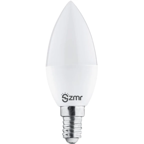 ZMR 120/B.65 7W Buji LED Ampul 6500K Beyaz Işık E14 Duy Enerji Tasarruflu ve Uzun Ömürlü Aydınlatma