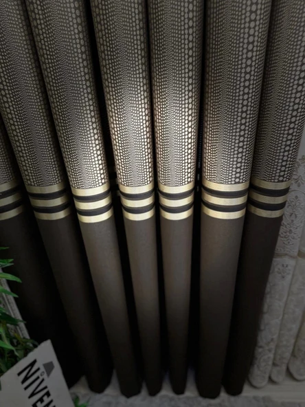 NİVEMESHOME MIZRAKLI FT632256 V-5302 TOPRAK  1/3 SIK PİLE FON PERDE APM - 5