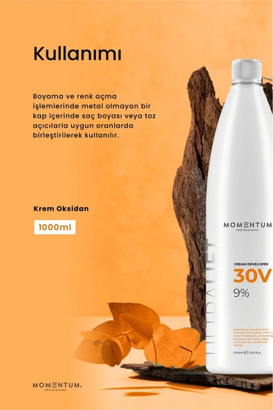 Momentum KREM OKSİDAN 30 VOL 1000 ML - Resim 3