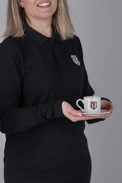 Beşiktaş Neva N3422 Lisanslı Arma Logo 2'li Kahve Fincan Takımı-bjk - 3