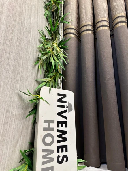 NİVEMESHOME MIZRAKLI FT632256 V-5302 TOPRAK  1/3 SIK PİLE FON PERDE APM - 8