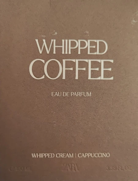 ZARA WHIPPED COFFEE EDP 100ML (3.4 FL. OZ).20120968999995 - Resim 7