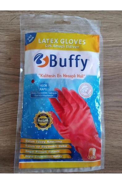lateks buffy bulaşık eldiveni L BEDEN (5 çift) - 2