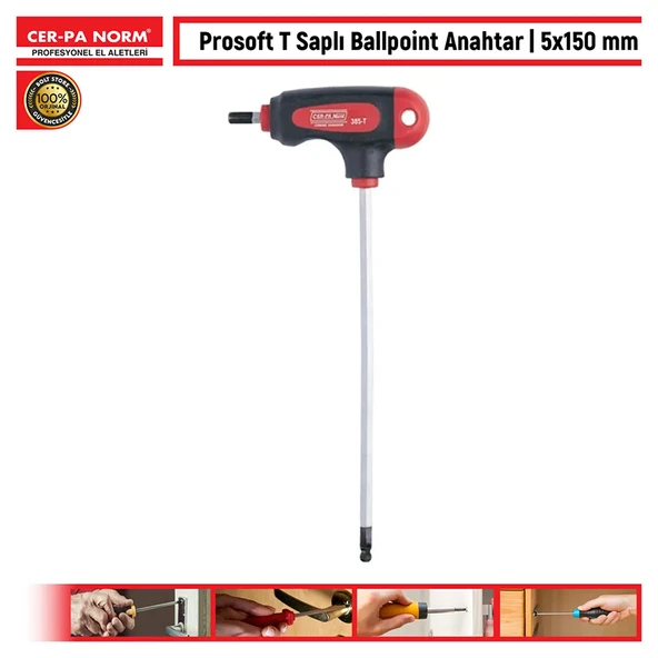 Cer-pa Prosoft Ballpoint T Saplı Allen Anahtar Alyan 5mm - 2
