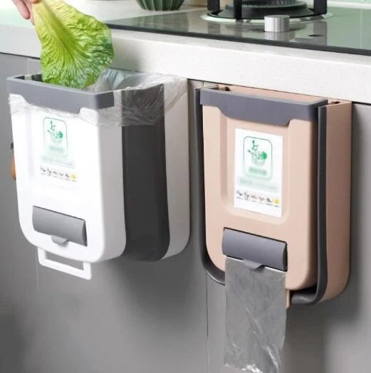 Katlanabilir Mutfak Çöp Kovası Torba Hazneli - 3