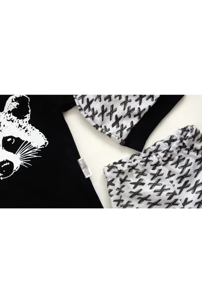 Rakun Baskılı Badili 3'lü Zıbın Takımı - 2