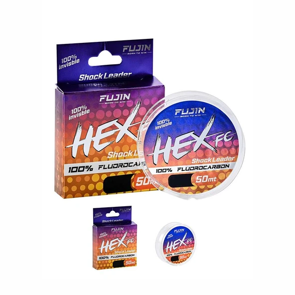 Fujin Hex 50mt Fluorocarbon Lider Misina ürün görseli