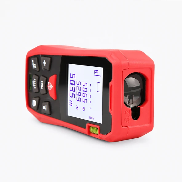 100 Metre Lazer Metre Mesafe Ölçer Hassas Dijital İnşaat Ölçüm Aleti Alan Ölçer Lazerli Ölçüm Cihazı - Resim 3