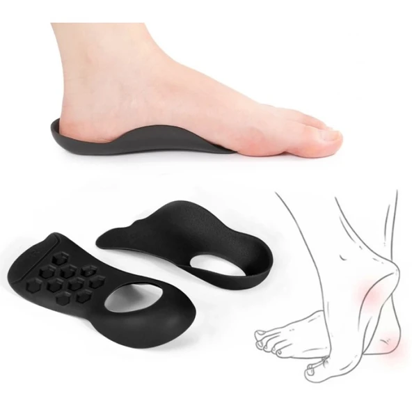 Esnek Düz Taban Düzeltici Topuk Yastığı 1 Çift - Resim 2