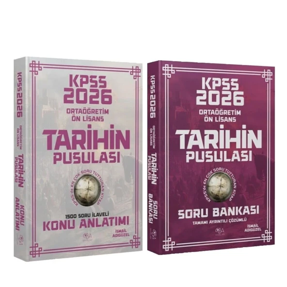 CBA Yayınları 2026 KPSS Lise Önlisans Tarihin Pusulası Konu ve Soru Seti 2 Kitap ürün görseli