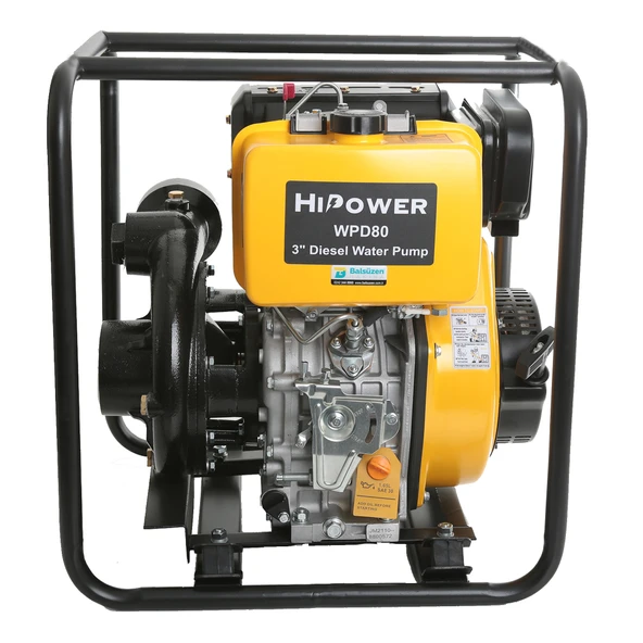 Hıpower Wpd80 Yüksek Basınçlı Dizel Marşlı 3" Su Motoru 13 Hp - 2