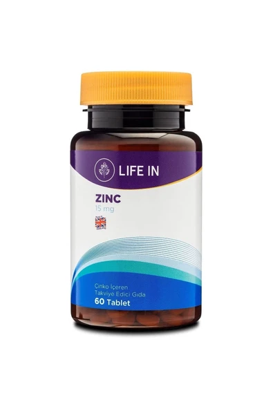 LİFE İN ZİNC(ÇİNKO) 60 TABLET ürün görseli 1
