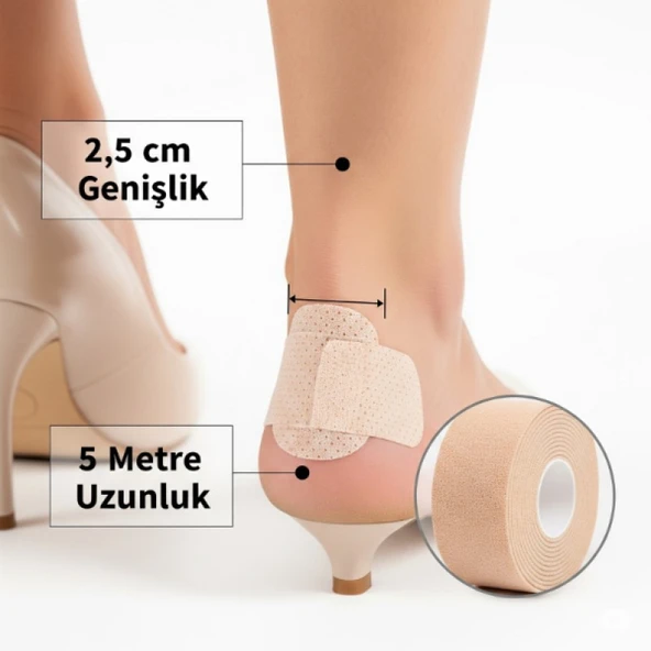 Ayakkabı Vurma Önleyici Rulo Bant 2.5 cm X 5 m - Resim 5