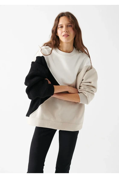 Mavi Bisiklet Yaka Siyah Sweatshirt 1611060-900 - Resim 2