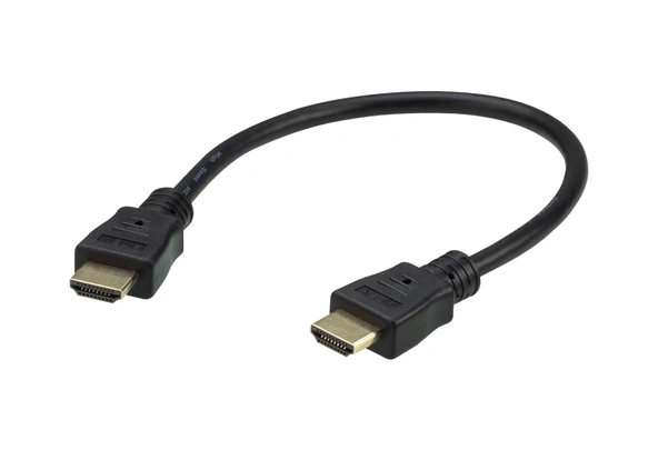 High Speed True 4K HDMI Ethernet Kablosu, 0.3 metre<br>
0.3 m High Speed True 4K HDMI Cable with Ethernet