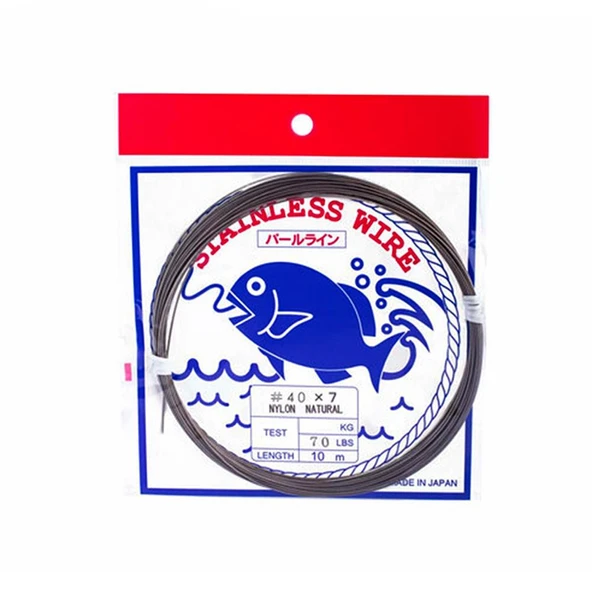 Showa Japan Nylon 1x7 10m Şeffaf Çelik Tel ürün görseli