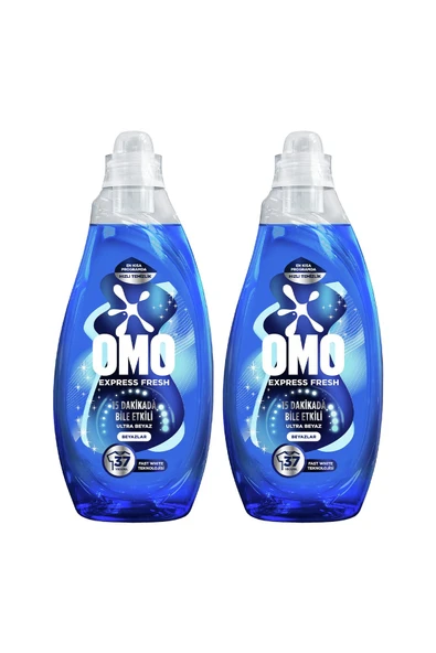 Omo Express Fresh Ultra Beyaz Sıvı Çamaşır Deterjanı 1480 ml X2 - Resim 2