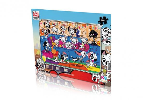 Ks Games 24 Parça Dalmation Frame Puzzle ürün görseli 1