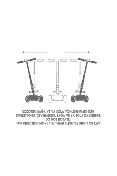 Maxi Twist Işıklı Scooter Pembe - 82244 - 2