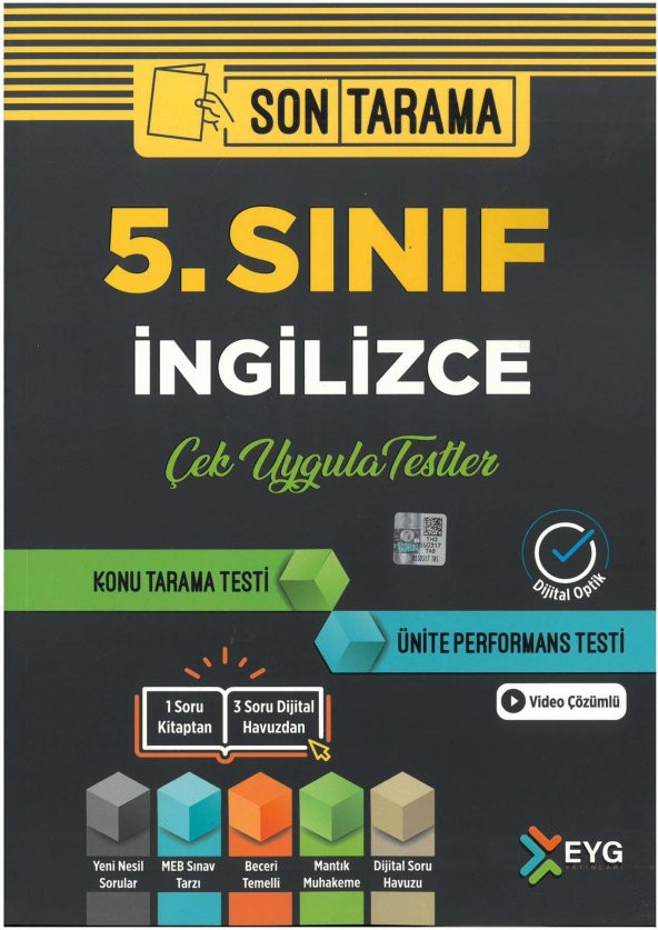 Eyg 5.Sınıf İngilizce Konu Tarama Testi