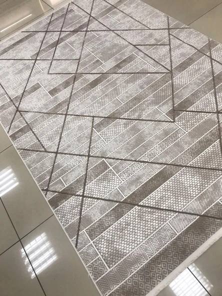 Merinos Halı Ritim 73338 070 Serisi Salon Oturma Yatak Odası Halısı - Resim 3